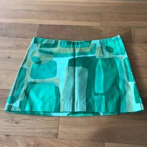H&M Mod Green Mini Skirt Size US 4 - EUR 34
